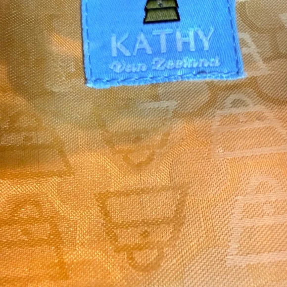 Kathy Van Zeeland Purse Metallic Green Silver Charm Satchel Bag - Picture 2 of 16